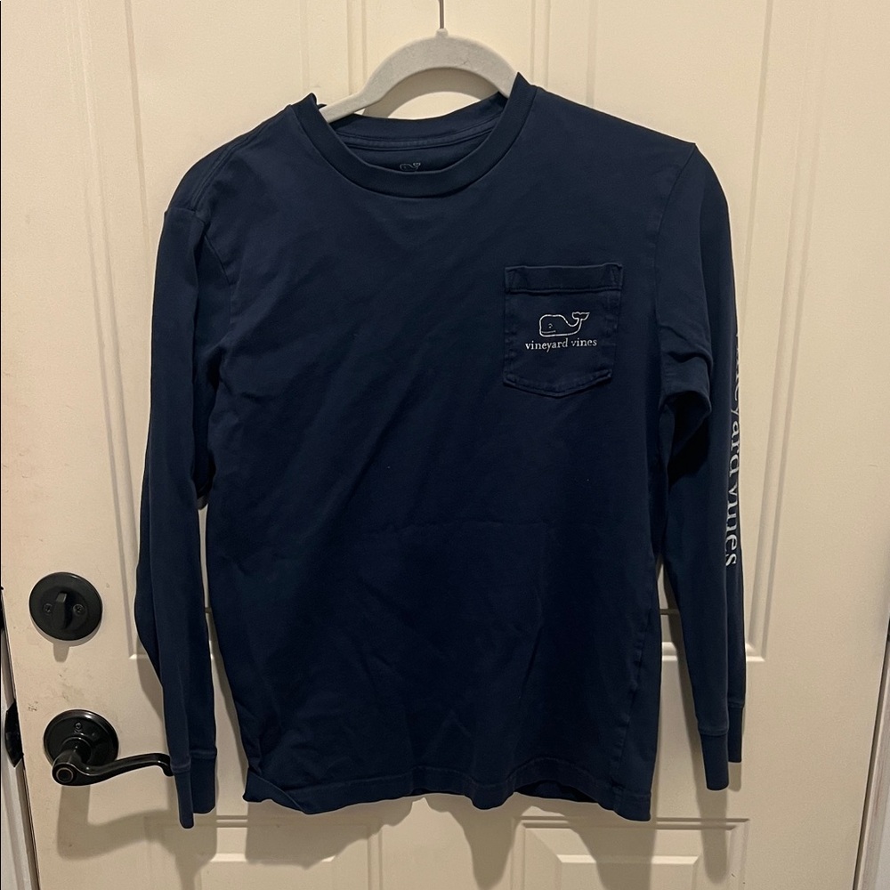Vineyard Vines Men's Deep Blue Long Sleeve Tee